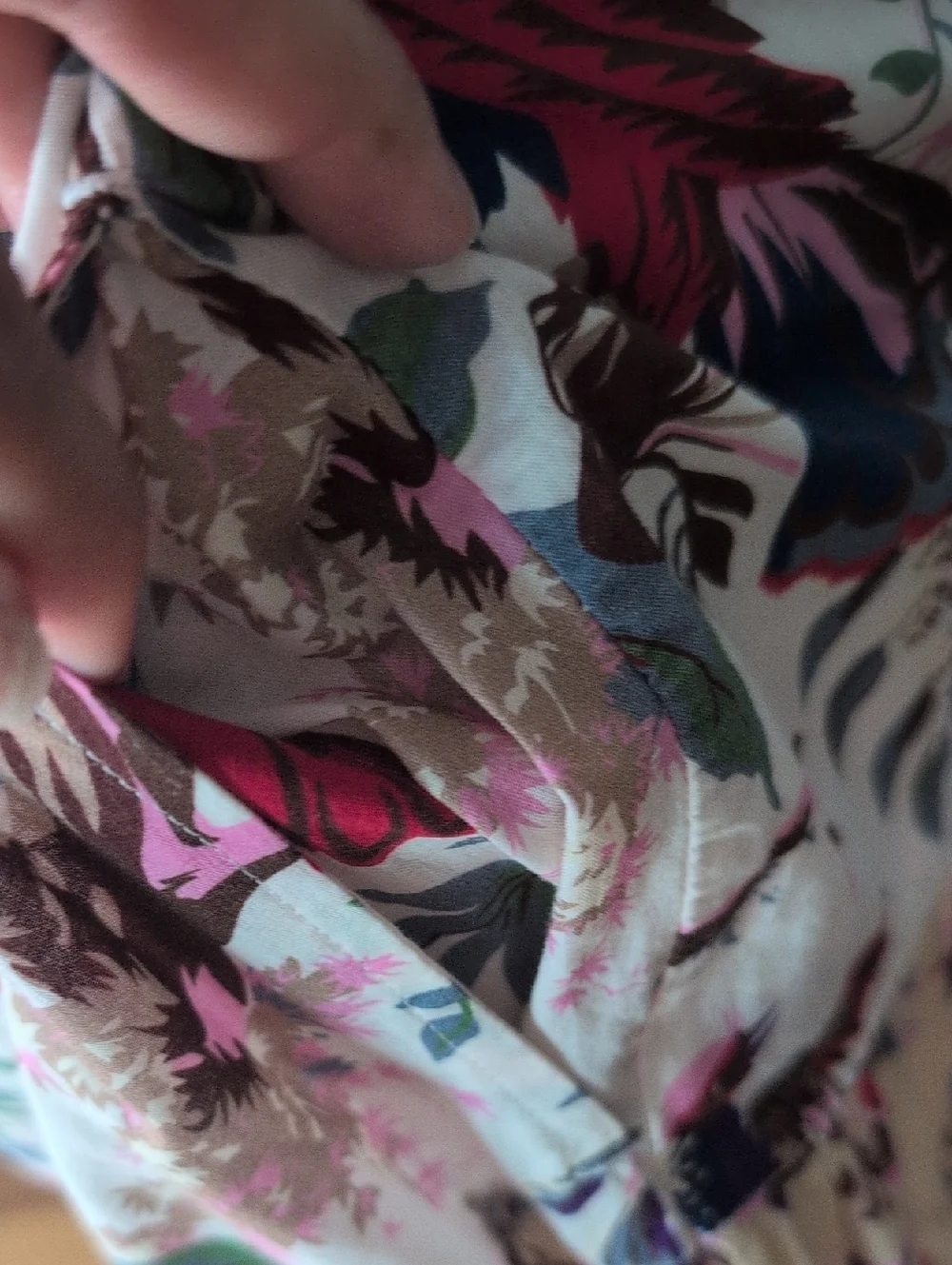 dylan Floral Tiered Maxi Skirt in White, Pink & Cream